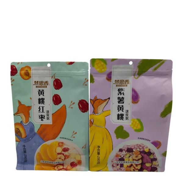 Custom Food Grade Stand Up Pouch Plastic Packaging Bag for Snack Granola and More