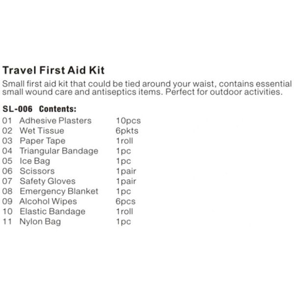 Оборудования бортовой аптечки рабочего места сумка 0.5KG выживания портативного на открытом воздухе