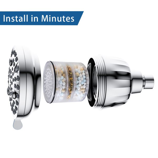 Thermostatic Faucets 7 Function High Pressure Bathroom Shower Head Overhead Shower