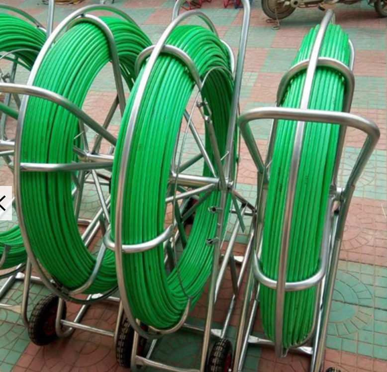 14MMx300M Fiberglass Duct Rodder , Underground Cable Pulling Duct Rod