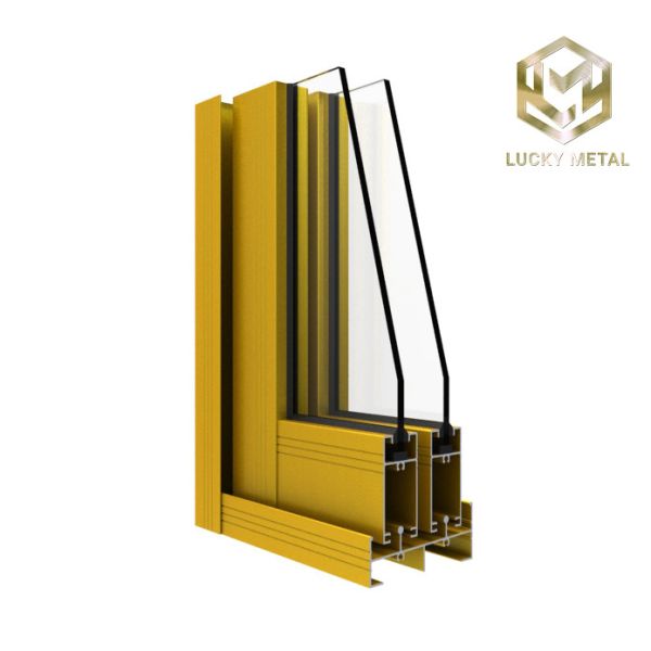 Durable Aluminum Door Frame Profile With Thermal Break Energy Efficiency