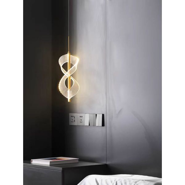 Lumières LED modernes Pendant Lumières intérieures Lampes suspendues Chambre à coucher Chambre à manger