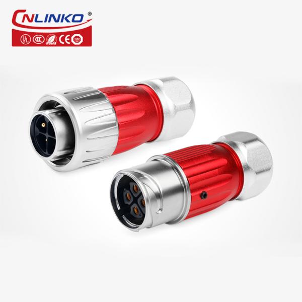Cnlinko Waterproof Power Plug 20A 4 Pin Connector for Led Lighting
