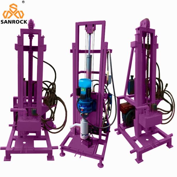 Hydraulic Trailer Mounted Water Well Drilling Rig for Drilling Depth of 120m and 200 KG Capacity
