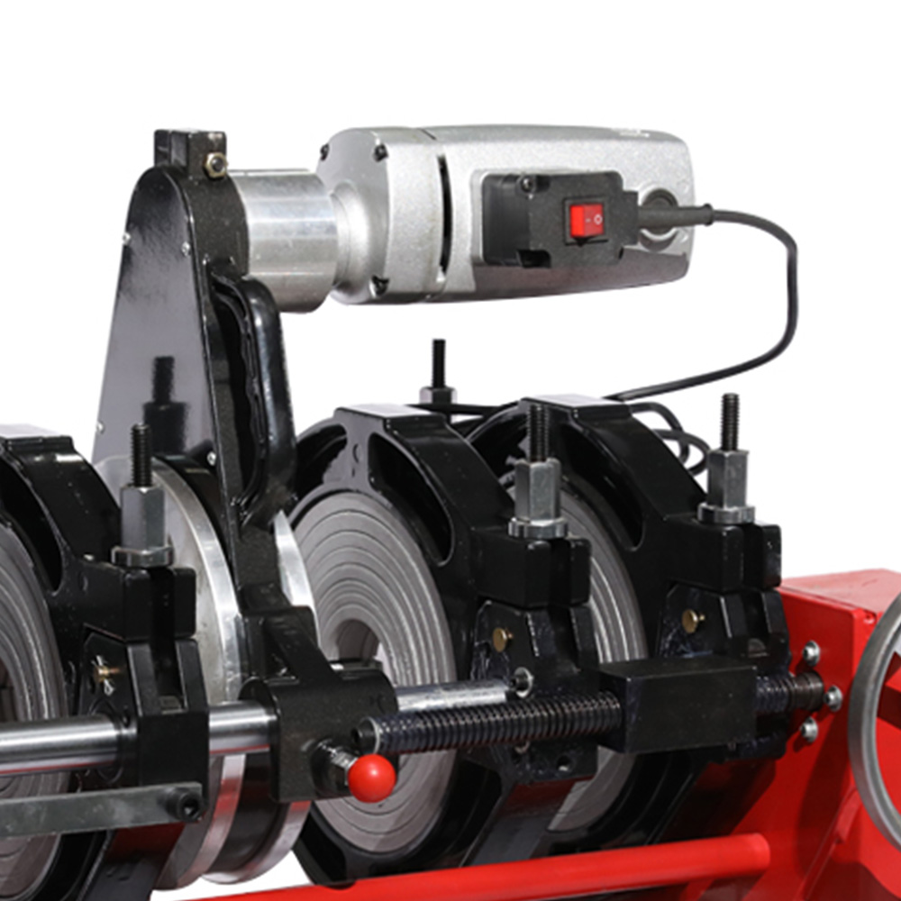 Сварочный аппарат сплавливания 4 струбцин на труба 90mm HDPE 110mm 125mm 140mm 160mm 180mm 200mm 250mm