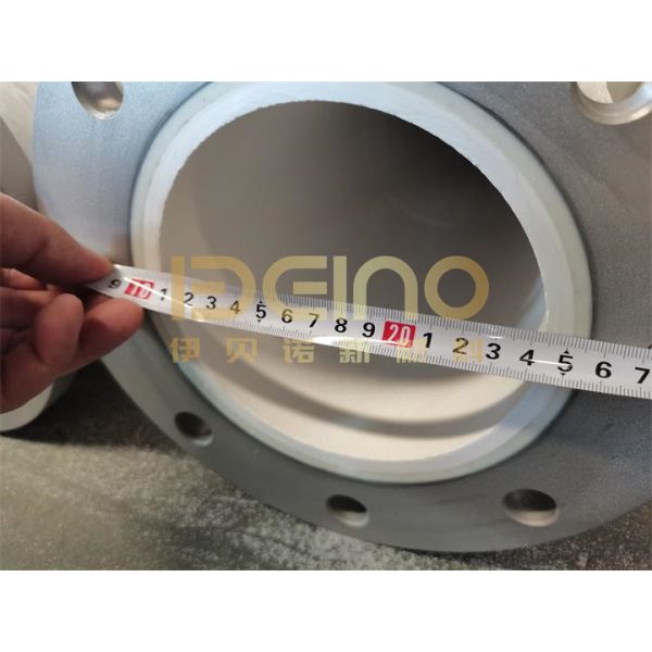 Impact Resistant Ceramic Lined Tube Smooth Surface 20mm-450mm Diameter