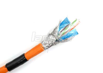 100Mzh SFTP de alta velocidade Cat5e Lan Cable isolação do HDPE do revestimento do PVC + do PE