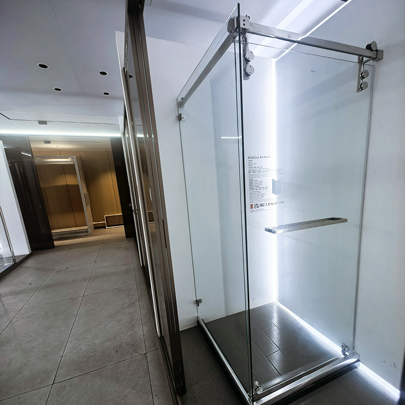 Frameless Sliding Shower Enclosure | Modern Bathroom Glass Partition