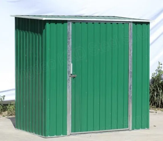 Backyard Lawn Outdoor Storage Steel Garden Shed With Sliding Door