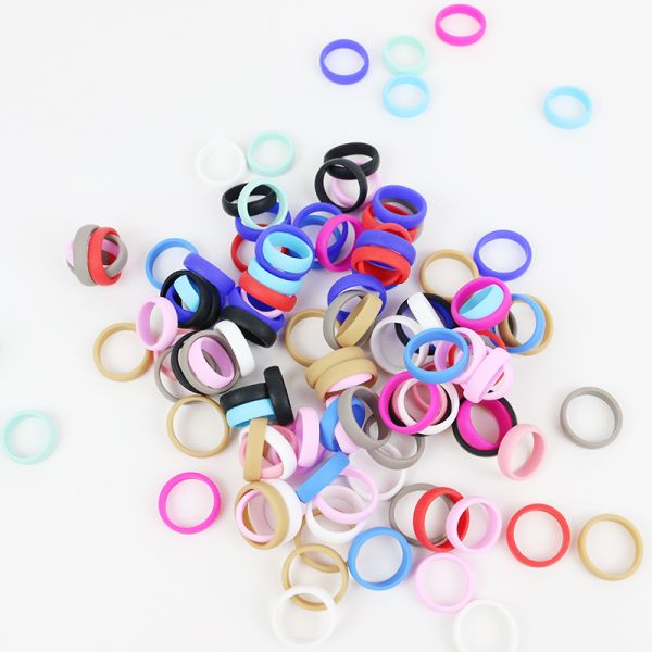 Joints circulaires libres en caoutchouc de silicone de catégorie comestible de BPA masticables pour des filles d'enfants