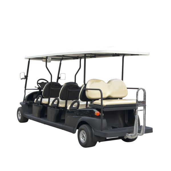 48V 8 Seats Battery Powered Electric Golf Sightseeing Shuttle Bus With Curtise Controller