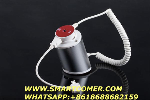 COMER anti-theft locking bracket mobile security display stands with alarm and charger for cell phone