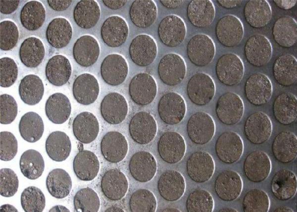 Round Hole Perforated Metal Mesh , PVC Coated Perforated Aluminum Sheet Metal