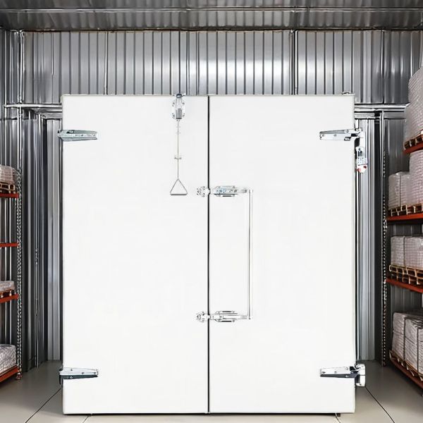 Semi Recessed Cold Room Door 75mm 100mm 120mm 150mm For Food Cold Chain Storage