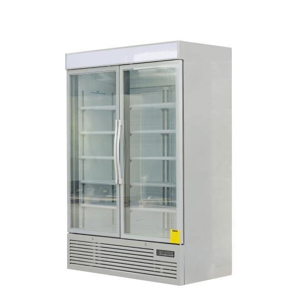 Stand Up Glass Door Freezer With Frameless Triple Glazed Anti-Fog Glass Door
