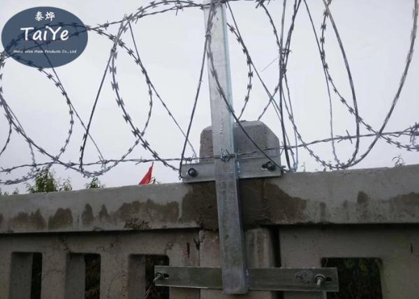 Single Coils Razor Barbed Wire Straight Line Concertina Razor Tape Wire