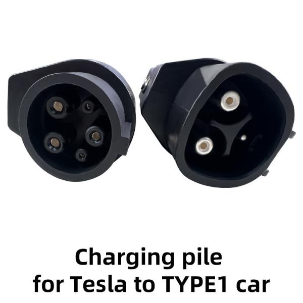 e-mingze ev charging connector and adapter EV Car Charging Plug Adaptor Tesla to J1772 Type1 car EV charging pile Tesla Adapter