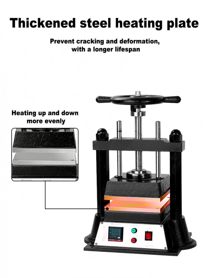 1000W Jewelry Vulcanizer 220V/50Hz, 195×200mm Heating Plate, 50–400°C Adjustable Temperature Range