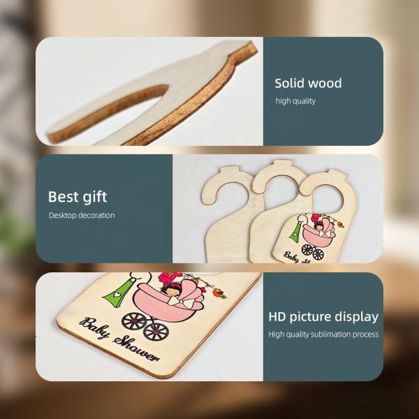 Dispositifs de séparation de placards en bois pour bébés pour l'impression par transfert thermique par sublimation