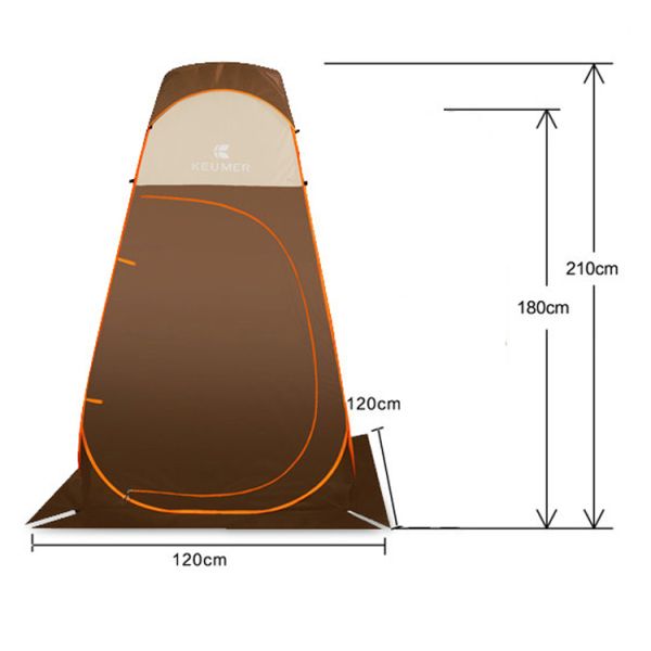 Mobile Toilet Outdoor Camping Tent , Lightweight One Man Pop Up Tent
