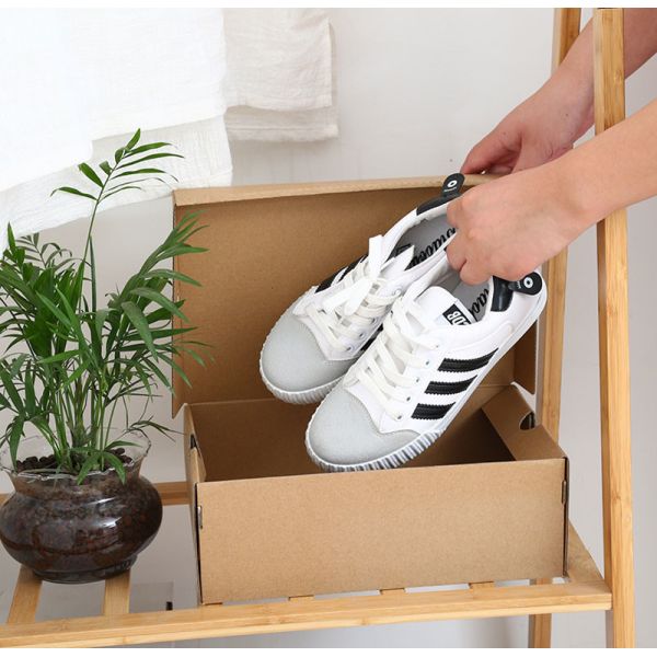 Recyclable Plain Cardboard Empty Shoe Boxes Packaging With Lids