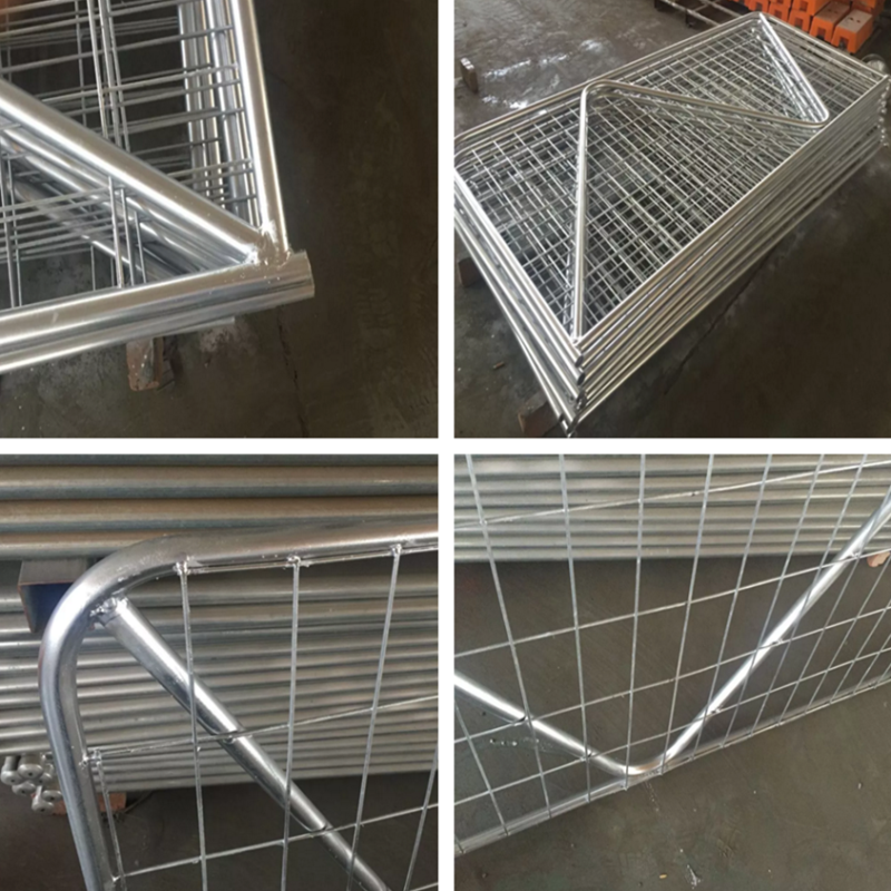 Oval Tube 40mm*80mm & 30mm*60mm Galvanized sheep panels animal fence sheep farm gate fence hot sale Farm gate fence