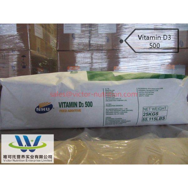 5000tons/Month Output Feed Grade Vitamin D3 Powder 500 for Optimal Animal Nutrition