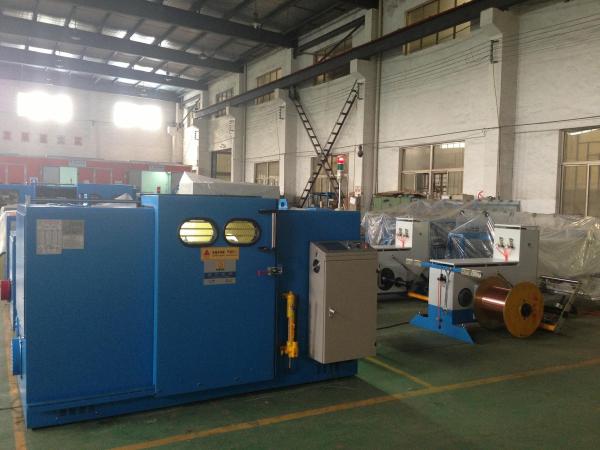 Sky Blue Wire Buncher Machine With Core Wire Stranding Outer Dia 1 To 6mm