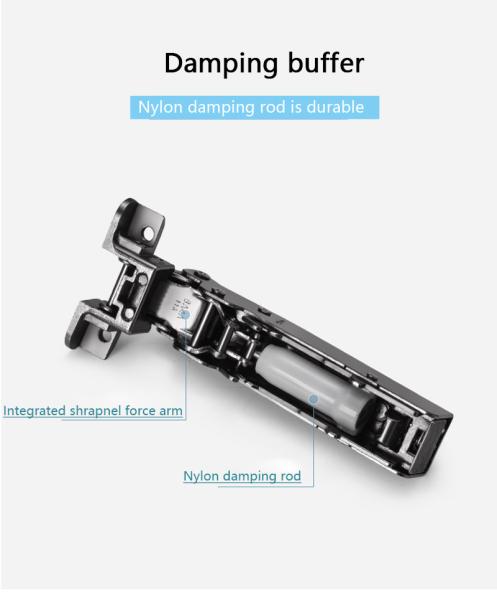 Aluminum Frame Glass Concealed Hinges For Cabinets Round Head Large Curved