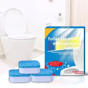 Nettoyeur de salle de bain pour ménage solide, déodorant, comprimés de toilettes effervescents
