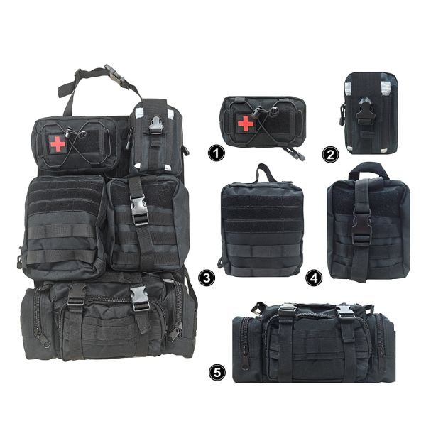 Hot Selling Professional Outdoor Adventure Off-Road Vehicle Tactical Rescue Kit Emergency Medical Supplies for Safety First Aid