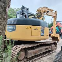 Excavadora usada Komatsu PC128US Crawler segunda mão e e grande tamanho para construção