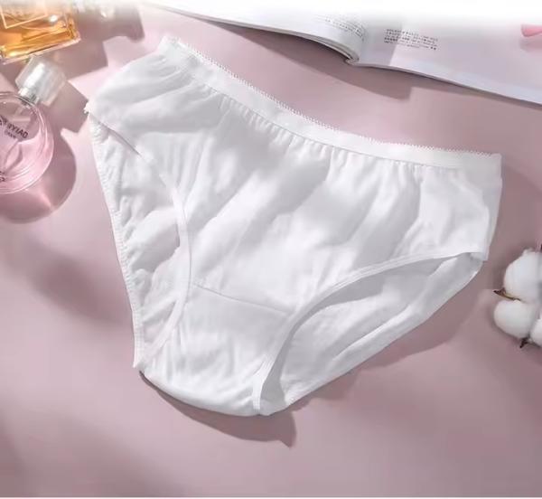 Bragas de ropa interior desechables de algodón personalizadas para hospital para mujeres, transpirables