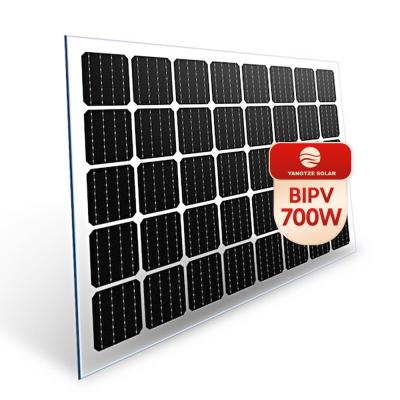 700W Transparent Bipv Solar Panel Manufacturers Integrated Photovoltaic Roof Cladding