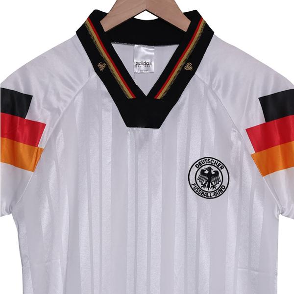 Germany 1992 home retro football jersey is lightweight and extremely comfortable