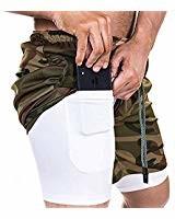 Fitness Running Wear Mens Split Running Shorts Mens Prevent Abrasion