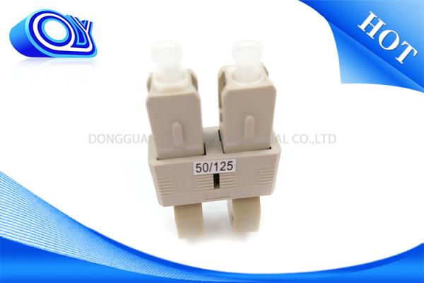 Mating sleeve  LC To SC Fiber Adapter / Multimode Duplex Hybrid Fiber optic Adapter