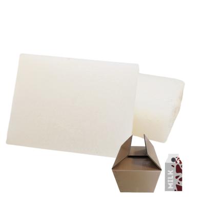 High-speed Production Film-coated Carton Box Packaging Low Viscosity High Softening Point Short Open Time Polyolefin Hot Melt Adhesive
