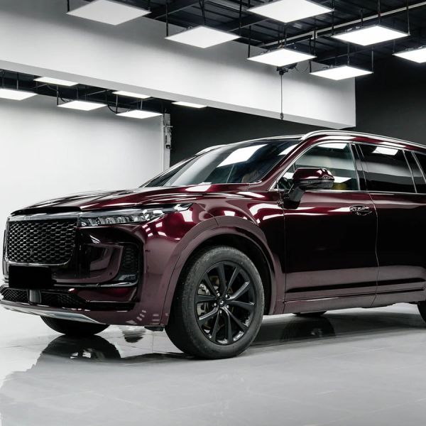 Rose Red Glossy Automotive Wrap TPU Paint Protection Film