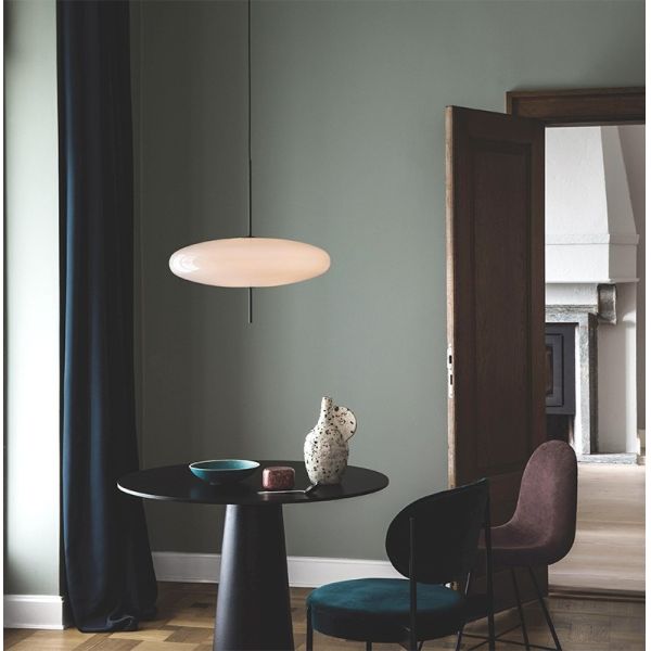 Black And White Flying Saucer Pendant Light Modern Art Bedroom Pendant Lamp(WH-GP-116)