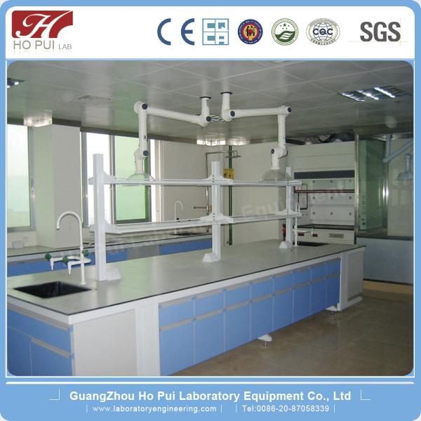 Durable Science Laboratory Workbench Flexible Steel And Wood Lab Furniture
