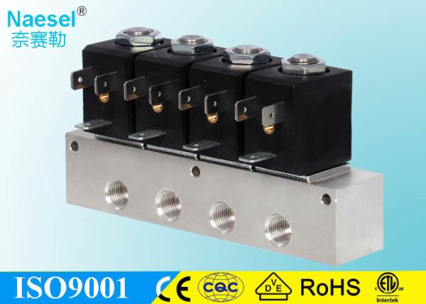 Stainless Steel 1 Inch Plastic Solenoid Valve , Multi Unit Installation Air Actuated Solenoid Valve