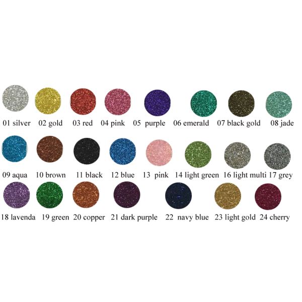 80 - 100 μM Solid Color Heat Transfer Vinyl Rolls Glitter With 0.5*25 Meters