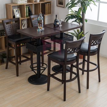 Гратинг барные стулы поставки ресторана мест кожи, традиционные барные стулы древесины дуба