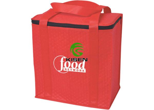 Oxford Polyester Lunch Bag With Logo , Aluminium Foil Lunch Cooler Bags For Adults