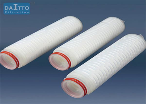 Hydrophilic PTFE Membrane Filter Cartridge , Polypropylene Water Filter Cartridge