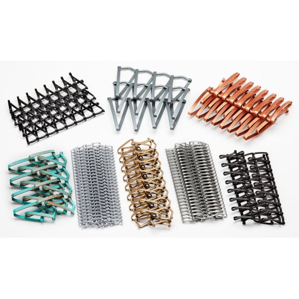 Cinturón transportador arquitectónico acero inoxidable 316 malla decorativa en espiral de metal tejido