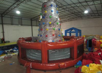 Round inflatable rock climbing wall digital painting Inflatable Mountain Climbing with 0.55mm PVC Tarpaulin