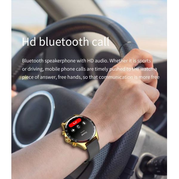 HD Round Screen SK27 Smart Watch 1.58 Inch Men Fitness Tracker Watch Waterproof IP68