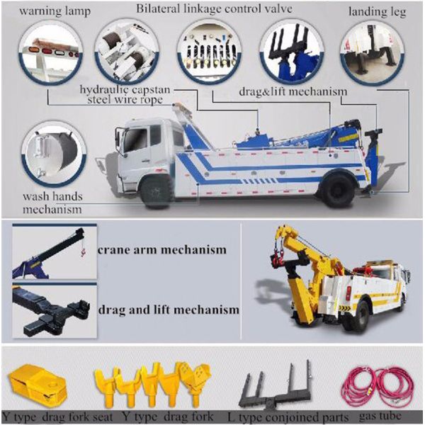 Road Heavy Rescue Tow Trucks 8X4 Diesel Fuel Type / Manual Transmission Type